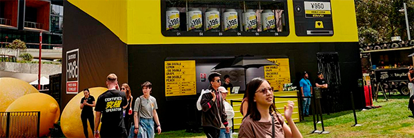 Suntory Minus 196 returns to SXSW Sydney with giant vending machine