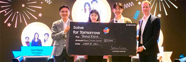 Toronto duo wins Samsung Solve for Tomorrow with AI triage kiosk